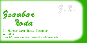 zsombor noda business card